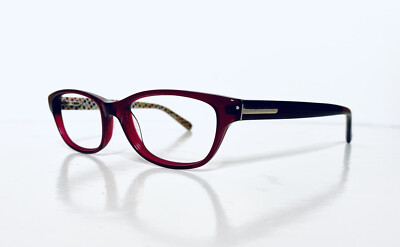 Juicy Couture Cranberry Lucite Rectangular Frame Polka Dot  display picture 3