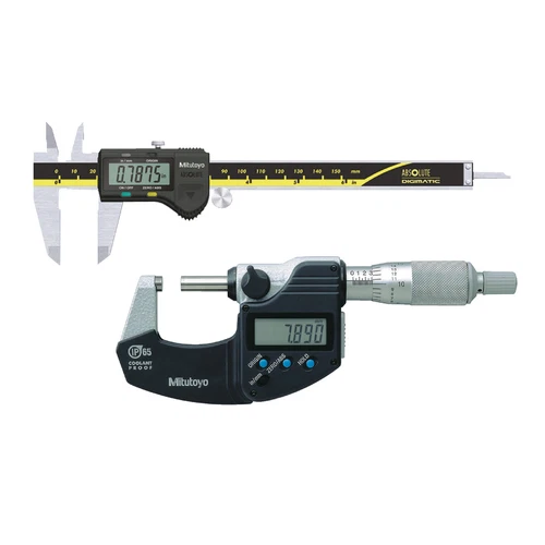 Mitutoyo 6" Digital Caliper w/ 0-1" IP65 Coolant Proof Micrometer