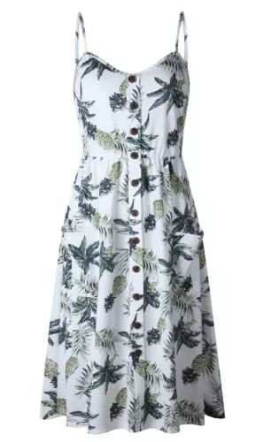 BOHO Womens Strappy Sun Dresses Summer Holiday Beach Midi Dress Plus Size 6-20 - Picture 40 of 83
