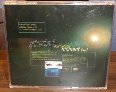 GLORIA ESTEFAN DON'T LET THIS MOMENT END 3 TRACK PROMO CD SINGLE