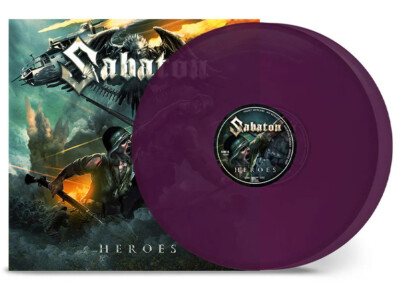 SABATON - HEROES, 2024 EU 10TH ANN LIMITED EDN PURPLE vinyl 2LP, POWER METAL