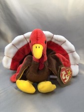 RARE ERROR TY BEANIE BABY - GOBBLES THE TURKEY 1996