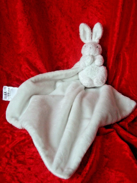 white company bunny comforter