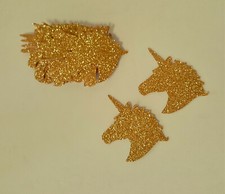 Unicorn Die Cuts. Glitter Confetti. Unicorn DIY. Unicorn Horn Party decor.