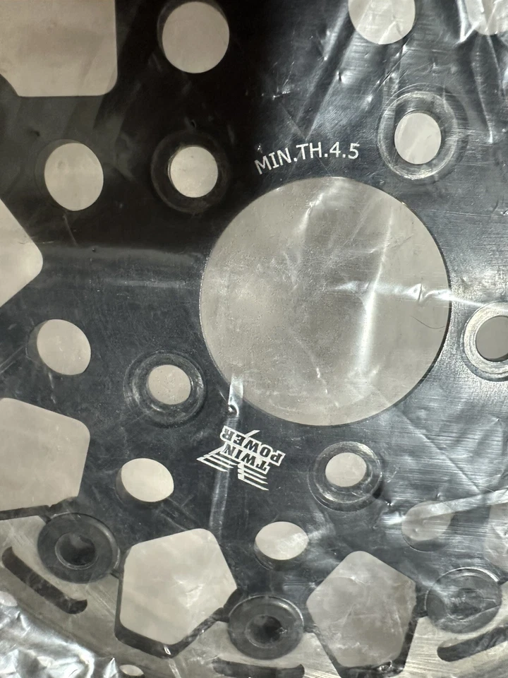 Rotor de freno de malla flotante Twin Power 11,5 delantero negro #1400 TB Harley Davidson D2 Foto 4 de 4