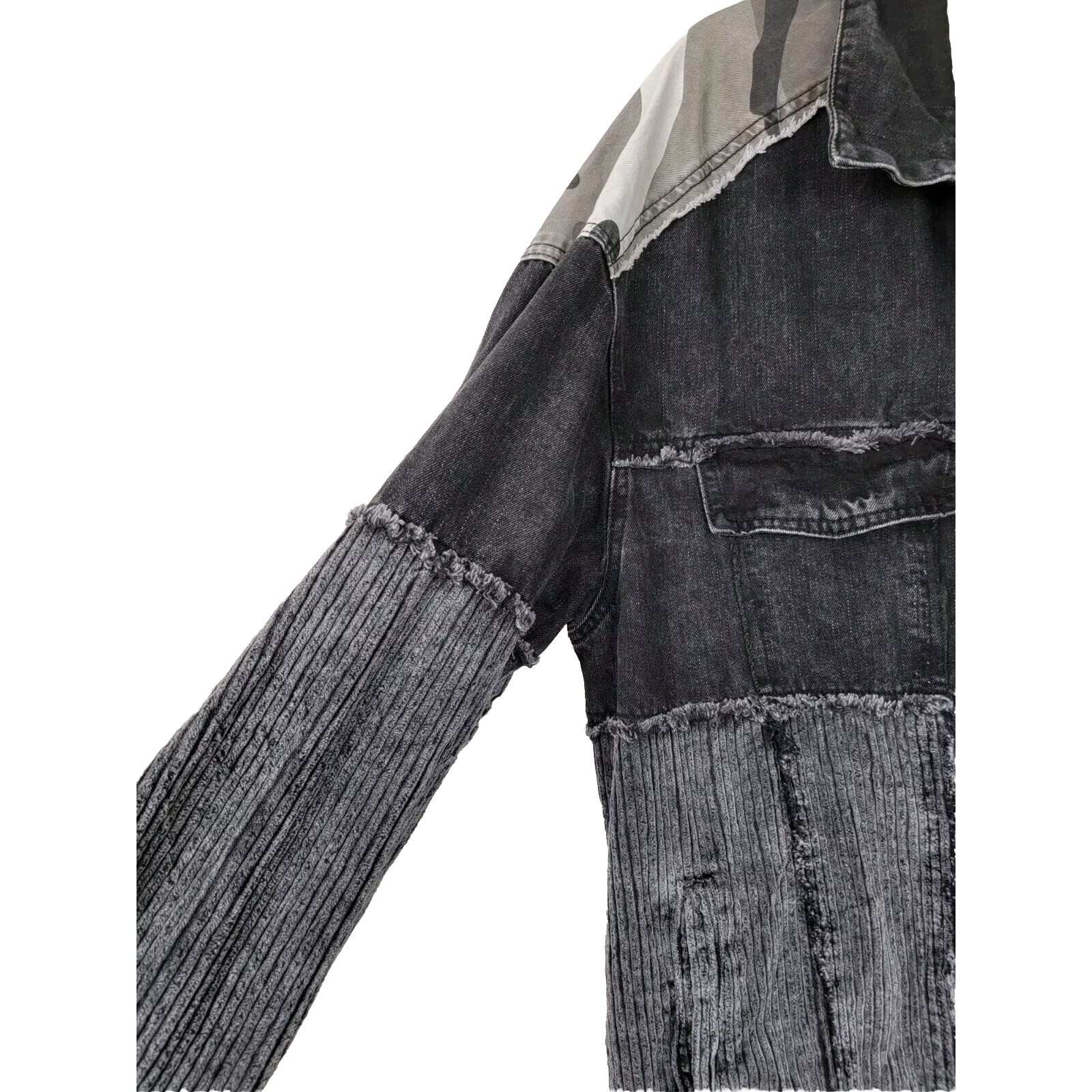 POL Patchwork Jacket Large Boho Lagenlook Gypsy C… - image 4