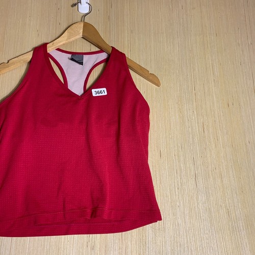 VTG Nike Athletic Shirt Youth Large Red Sleeveless Women's Performance Y2K - Picture 3 of 14
