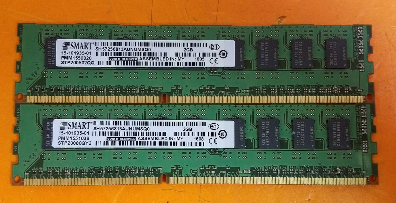 ⭐️⭐️⭐️⭐️⭐️ (Lot of 2) SMART 2GB RAM Memory SH57256813AUNUMSQ0 15-101935 ...