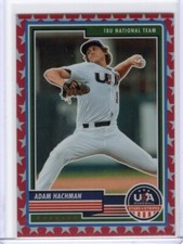 2023 Panini USA Stars & Stripes Adam Hachman 18U Nat'l Team Red Prizm /149 #15
