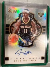 2017 Panini Signatures Prizm Jrue Holiday New Orleans Pelicans Auto /99 #SIG-JH