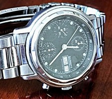 Cronografo BARRETT Automatic Doppio Datario Valjoux 7750 Braccialato Diver 100mt