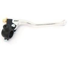 Kawasaki GP Drum Brake Lever Assembly w/ Mirror Mounts - Black & Chrome - 7/8"