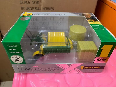 USK 1/32 Scale Hustler Chainless X5000 Bale Feeder Diecast Model Toy Collection