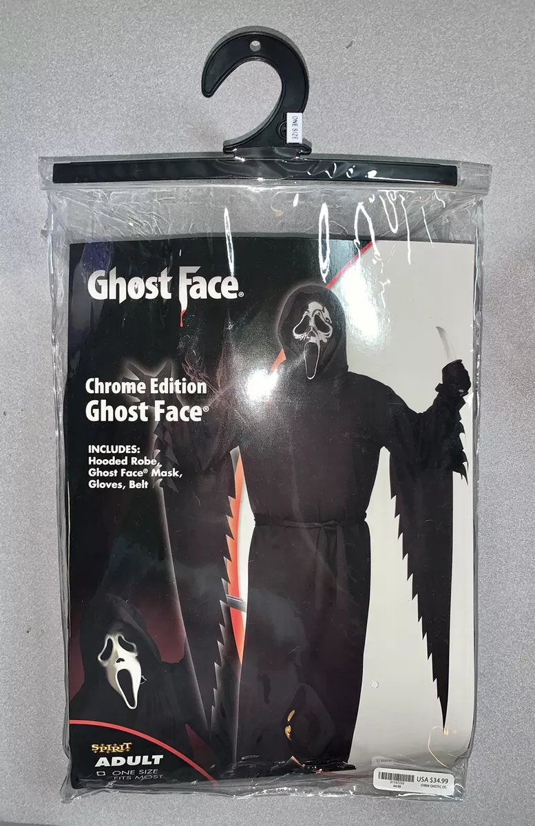 Chrome Ghost Face Full Mask 