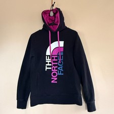 The North Face Pullover Hoodie Hoody Graphic Print Black Women's Size Small S