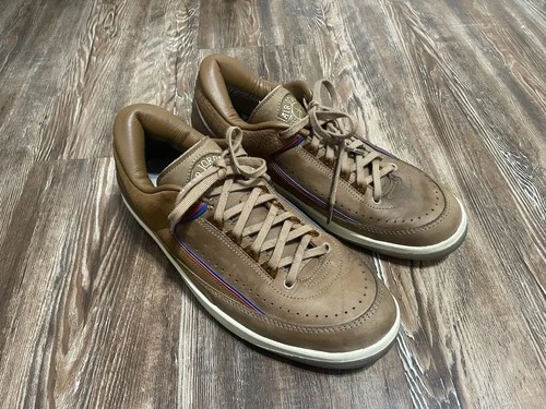 Nike Two18 x Air Jordan 2 Retro Low Detroit Pistons Brown Leather DV7129-222 9.5