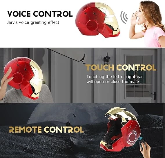 Iron Man Helm 1:1 MK5 Autoking Vollautomatisch Voicecontrol/ Fernbedienung Maske - Bild 2 von 4