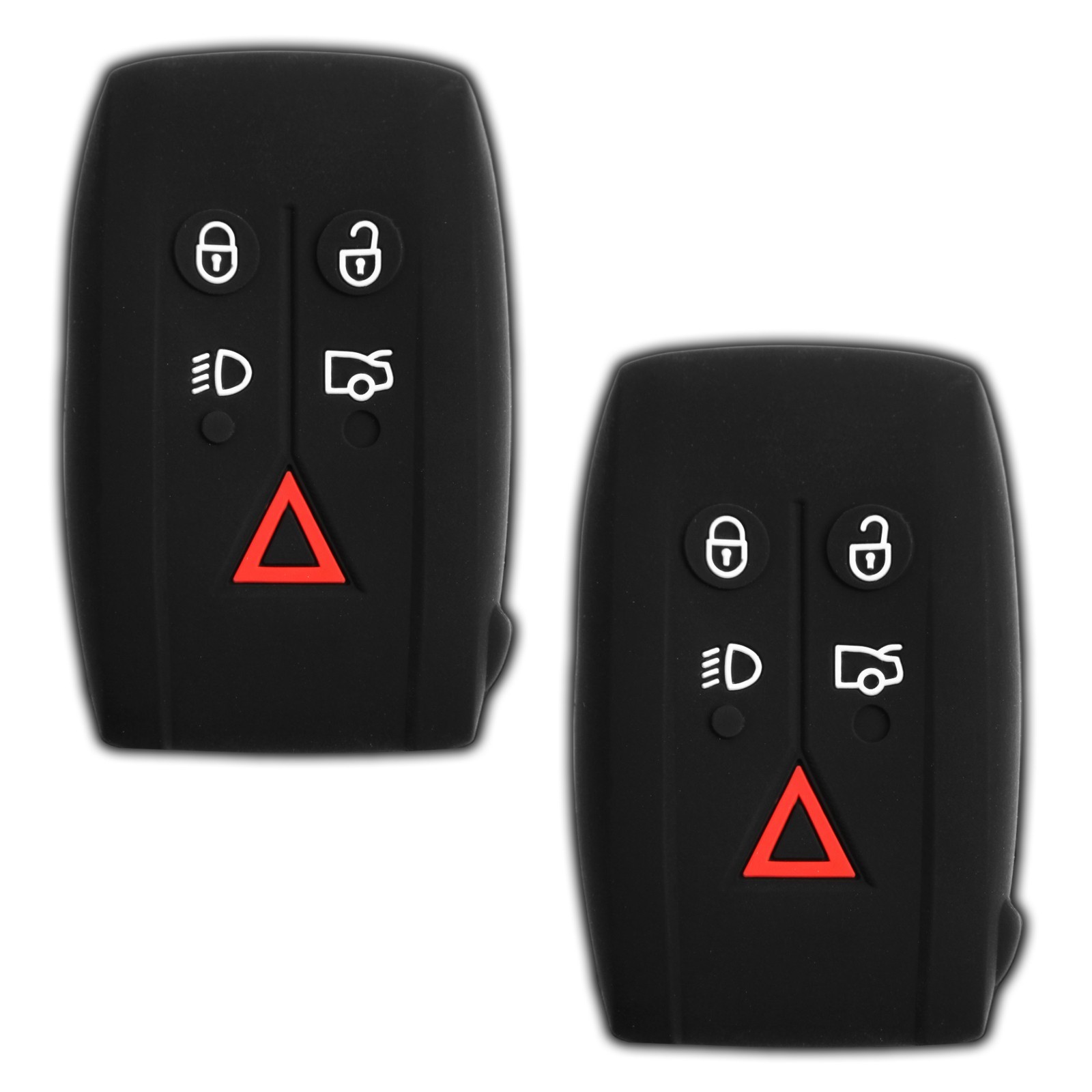 2 Key Fob Remote Skin Shell Case Cover Replacement for Jaguar KR55WK49244