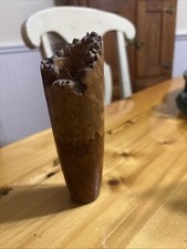 burl wood bud vase