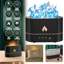 250ml Air Humidifier Essential Oil Aroma Diffuser 3D Flame Mist Home Decor USB