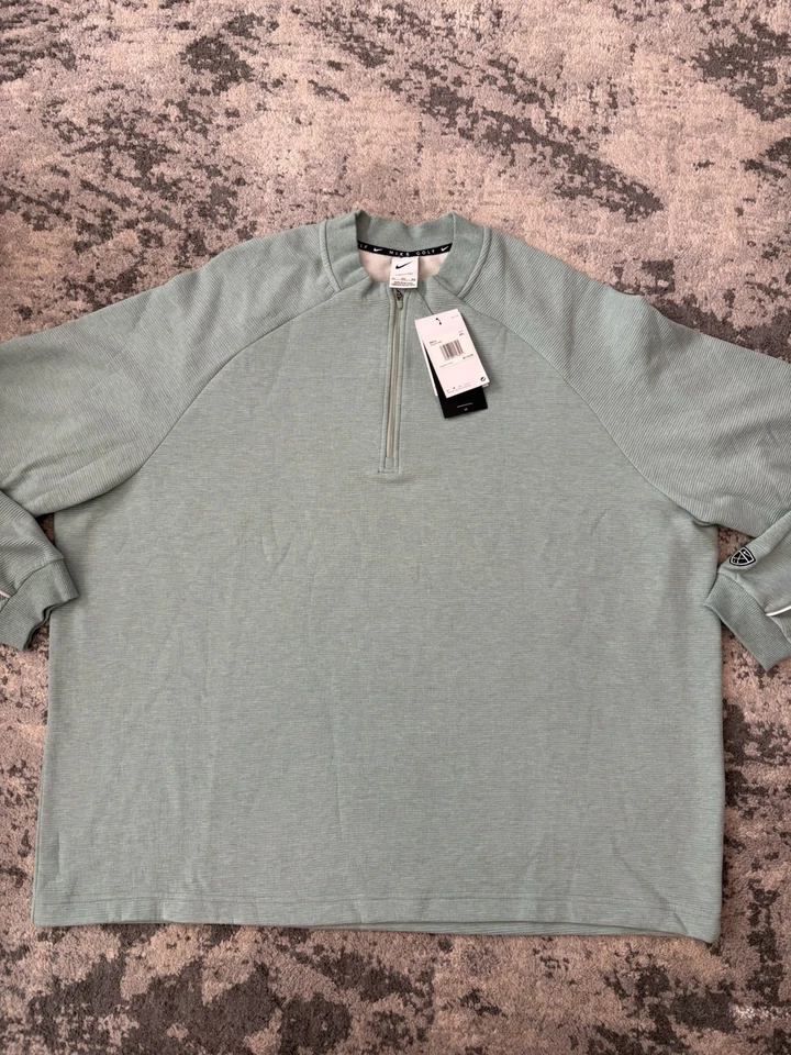 Nike Par Men's Golf Therma Fit 1/2 Zip Size 3XL UPF 40 Green $110 MSRP - Image 1 of 4