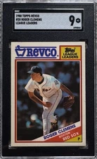 1988 TOPPS REVCO ROGER CLEMENS SGC 9 POP 1 1 HIGHER