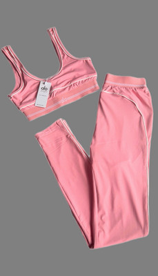 Conjunto Deportivo para Mujer | Top + Leggings | Alta Calidad | Rosa