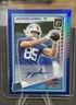 Jackson Hawes Blue Prizm Rookie Auto /149 Panini 2025 Donruss Optic Bills #224