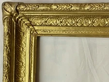 ANTIQUE FRAME FITS 13 X 17" PICTURE GOLD GILT GESSO WOOD VICTORIAN FINE ART MAP