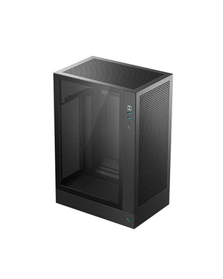 DeepCool CH170 Plus Black Vertical Micro-ATX Mini-ITX Gaming Case Tempered Glass