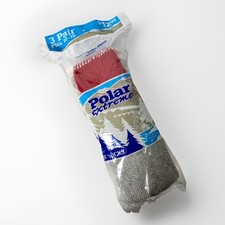 3 Pairs Vintage Polar Extreme Men  s Size 10-15 Boot Socks Wool Cotton USA NEW