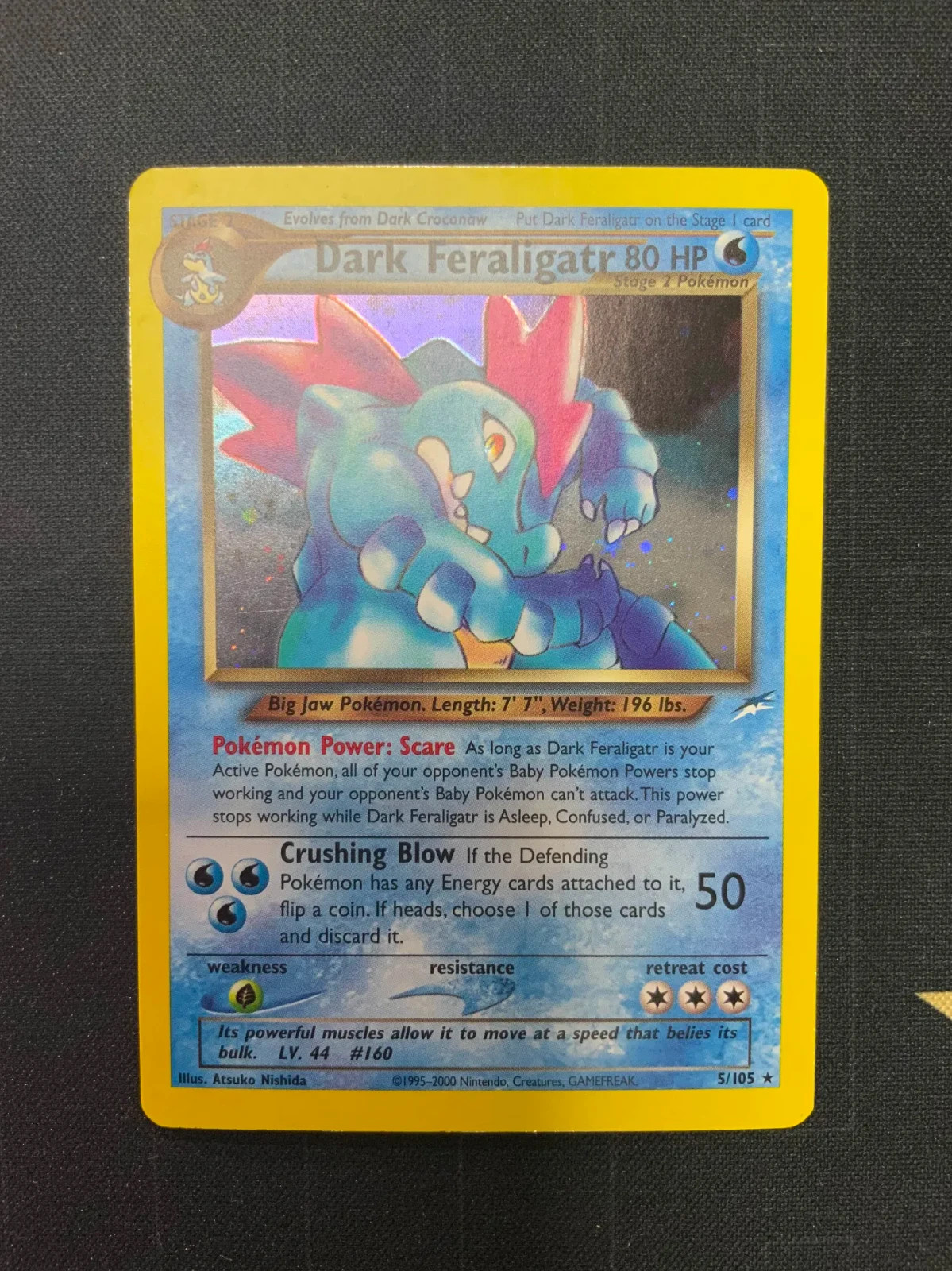 Pokemon Dark Feraligatr 5/105 - Neo Destiny Unlimited Holofoil LP