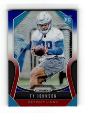Ty Johnson 2019 Panini Prizm #399 Rookie Bills Lions Red White and Blue RC