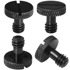 4 PCS Camera Screw 1/4 Slotted For Tripod Quick Release Plate