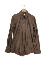 DOLCE&GABBANA/Dress shirt/Long-sleeved shirt/Size 40/Cotton/Brown/TSR73//