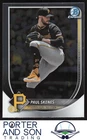 Paul Skenes 2025 Bowman Chrome #30 Pittsburgh Pirates Football Card
