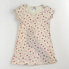 Earth Angels Women’s Nightgown Size Medium Ribbon Flowy Soft Ruffle Bottom