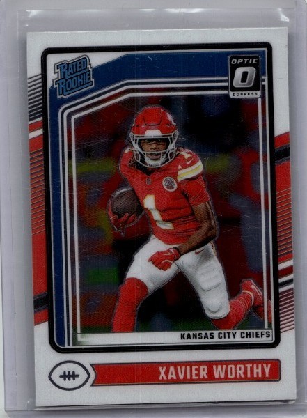 2024 Panini Donruss Optic - Rated Rookie Xavier Worthy #300 (RC) Chiefs