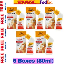 5 X Tiger Balm Strong Lotion 80ml Quick-Dry Relief for Muscles & Joints