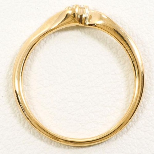 Jewelry Japanese brand 18K Yellow gold ring 9.5 size Diamond Free shipping Used - Picture 2 of 6