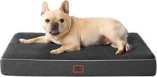 Medium Waterproof Dog Crate Mat 30x20 Inches Dark Grey Orthopedic Egg Crate Foam