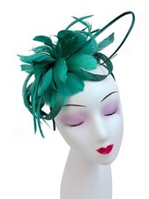 Fascinator Wedding Hat Race Occasion Headband Clip Flower Hat Feathers Ascot New