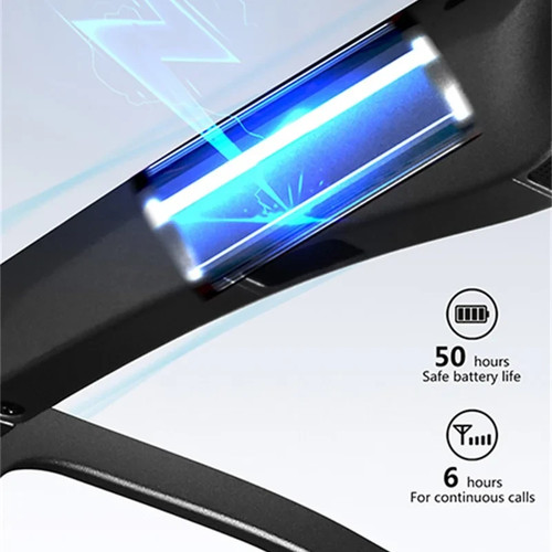 Occhiali Smart AI Compatibile Bluetooth Traduzione Reale Protezione UV Musica - Foto 7 di 11