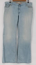 Mossimo Supply Co Jeans Womens 15 Light Blue Wash Ultra Low Rise Bootcut Y2K