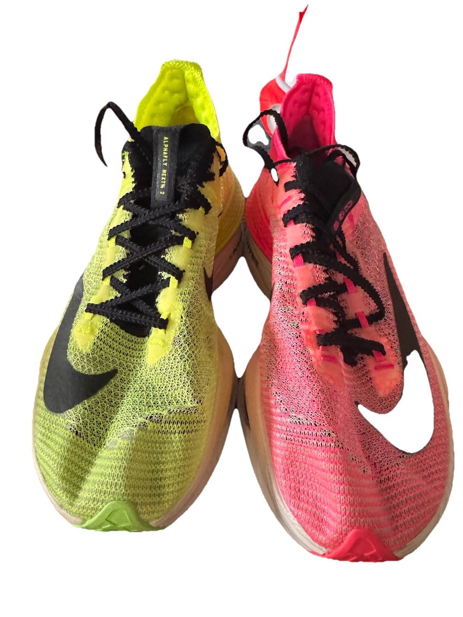 Nike Air Zoom Alphafly NEXT% 2 Ekiden Volt Pink Sneakers, Sz 7