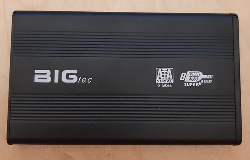 HITACHI 250GB SATA HDD im USB 2.0 Gehäuse, externe Festplatte, gebraucht