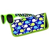 Sunglasses with Coordinating Soft Sunglass Case (Whales)