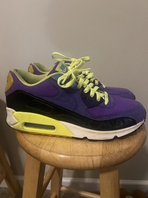 Nike Air Max 90 Essential Hyper Purple Grape Volt 537384-500 Size 9