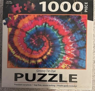 Groovy Tie-Dye jigsaw puzzle NEW FACTORY SEALED by T L Turner