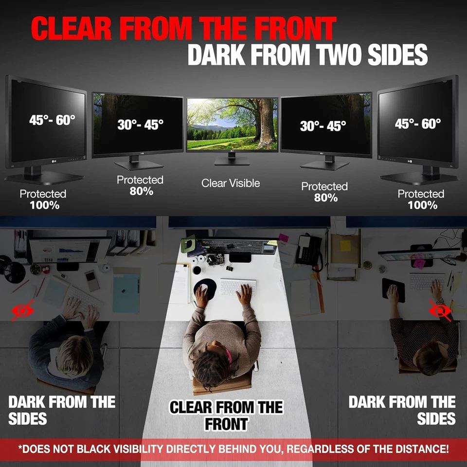 Privacy Filter for 27" Inch Widescreen 16:9 Monitor, Reversable Gloss/Matte - Image 4 of 4